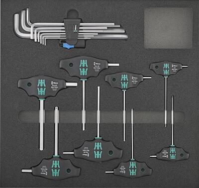 WERA Modul CT 2/3 17 diel skrutkovačov imbus T-rúčka Wera