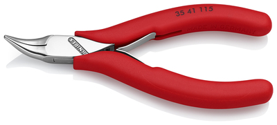 KNIPEX 35 41 115 kliešte pre elektroniku s prevlečným kĺbom s máčanou izoláciou 115 mm