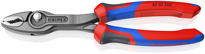 KNIPEX 82 02 200 SB TwinGrip® šedá atramentizovaná 200 mm