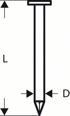 BOSCH Hrebík do strešní lepenky CN 45-15 HG 19 mm, žárove pozinkované