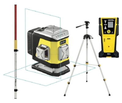 NIVEL SYSTEM Krížový laser 2×360° s modrým lúčom CL2B SET