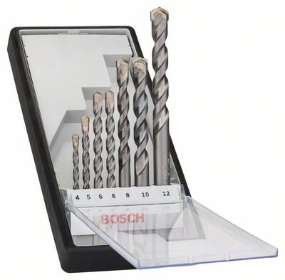 BOSCH 2607010545 - 7-dielna súprava vrtákov do betónu CYL-3 4; 5; 6; 6; 8; 10; 12 mm