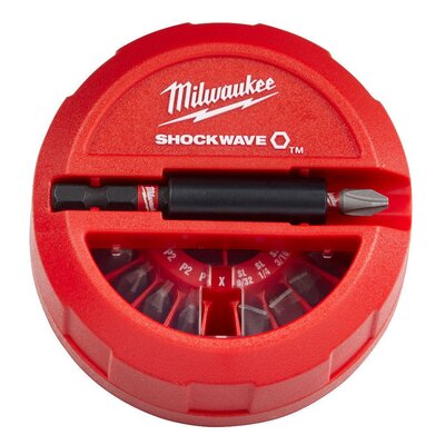 MILWAUKEE SHOCKWAVE BITS KÉSZLET (15 DB) 4932430904