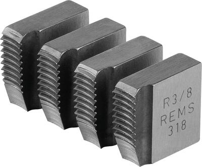 REMS Rezné čeľuste R 3/8 Rems potrubný závit R kužeľový podľa ISO 7-1, EN 10226