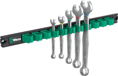 WERA 9641 Magnetická lišta 6003 Joker 2 Sada otvorených a očkových kľúčov, 5-dielna