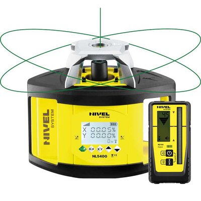 NIVEL SYSTEM NL540G Rotačný laser so zeleným lúčom a nastavením sklonov