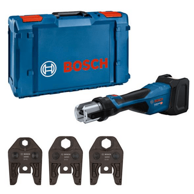 BOSCH GPT 18V-32 + čeľuste SV - Akumulátorové lisovacie kliešte bez akumulátora a nabíjačky - 06019M2102