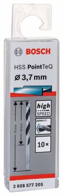 BOSCH Csigafúró HSS PointTeQ 3,7 mm