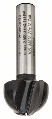 BOSCH Žliabkovacie frézy 8 mm, R1 10 mm, D 20 mm, L 12,4 mm, G 46 mm