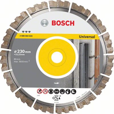 BOSCH Diamantový rezací kotúc Best for Universal 450 x 25,40 x 3,3 x 15 mm