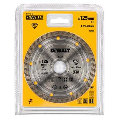 DeWALT DT3712 - KOTOUCE DELICÍ DIAM. 125*22,2MM TURBO REZÁNÍ MRAMOR
