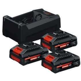 BOSCH EXPERT 3x EXBA18V-40 + GAL 12V/18V-80 - Set troch akumulátorov 18V 4,0Ah a nabíjačky - 0615V0005X