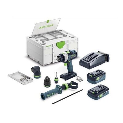 FESTOOL 577621 Akumulátorový skrutkovac s príklepom TPC 18/4 5,0/4,0 I-Set QUADRIVE