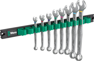 WERA 9642 Magnetická lišta 6003 Joker Imperial 1 Sada očkových a otvorených kľúčov, 8-dielna