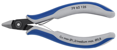 KNIPEX 79 62 125 Presné bočné cvikacie kliešte pre elektroniku s multi-komponentnými úchopmi leštené