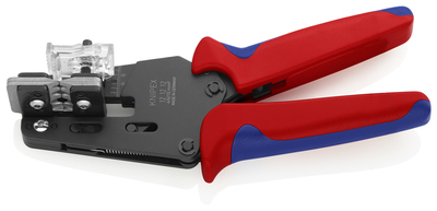 KNIPEX 12 12 12 Presný odizolovací nástroj s prispôsobenými čepeľami s multi-komponentnými úchopmi l
