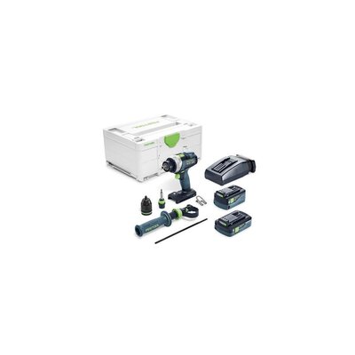 FESTOOL 577649 - Akumulátorové vrtacie skrutkovace TDC 18/4 5,0/4,0 I-Plus QUADRIVE