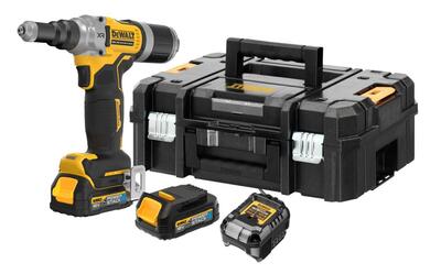 DeWALT Nitovačka do 6,4mm 18V POWERSTACK 2x1,7Ah Tstak DCF414E2GT