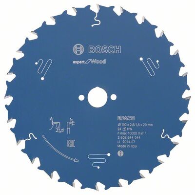 BOSCH 2608644044 - Pílový kotúc Expert for Wood 190 x 20 x 2,6 mm, 24