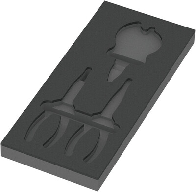 WERA 9881 Kliešte KNIPEX v penovej vložke, set 2, bez náradia, 172 x 30 x 392 mm