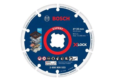 BOSCH X-LOCK Diamond Metal Wheel 125x22.23mm - 2608900533 - Diamantový kotúč na kov