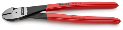KNIPEX 74 21 250 Bočné cvikacie kliešte s veľkou pákovou silou poplastované čierne atramentované 250
