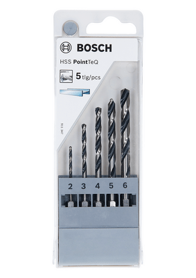 BOSCH Vrták HSS PointTeQ so šesťhrannou stopkou, 5 ks súprava - 2 607 002 824
