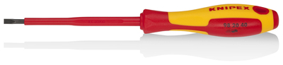 KNIPEX 98 20 40 Skrutkovače pre drážkované skrutky izolovaná multi-komponentná rukoväť, VDE testovan