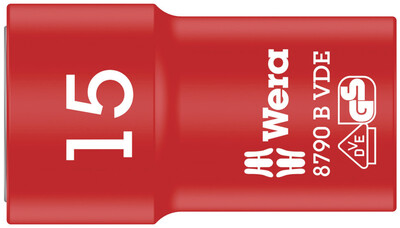 WERA 8790 B Nástavec nástrčných hlavic Zyklop VDE, izolovaný, s pripojovacím rozmerom 3/8", 15 x 46 mm