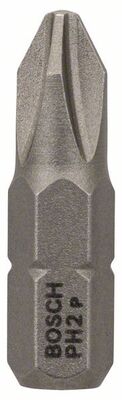 BOSCH Bit PH2, 25 mm, 1/4 "šestihranná stopka ISO 1173 C6.3, extra tvrdý PH2 25mm