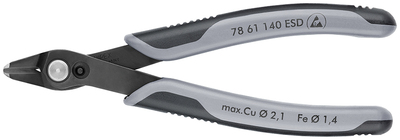 KNIPEX 78 61 140 ESDSB Electronic Super Knips® XL ESD s multi-komponentnými úchopmi leštené 140 mm