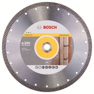 BOSCH Diamantový rezací kotouc Expert for Universal Turbo 300 x 20 / 25,40 x 2,2 x 12 mm