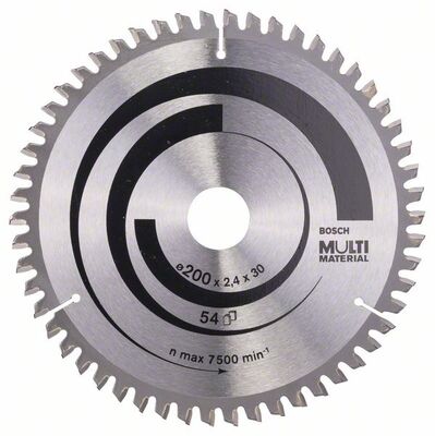 BOSCH 2608640510 - Pílový kotúc Multi Material 200 x 30 x 2,4 mm, 54