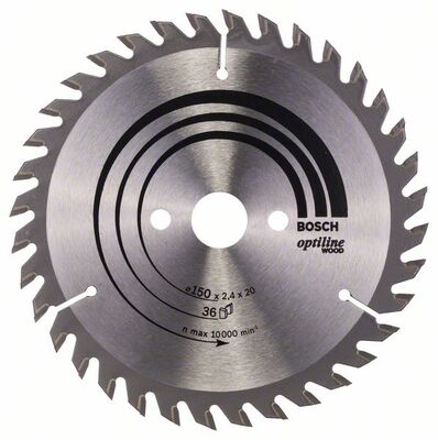 BOSCH Pílový kotúc Optiline Wood 150 x 20/16 x 2,4 mm, 36