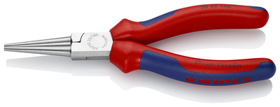 KNIPEX 30 35 140 Kliešte s dlhým nosom s multi-komponentnými úchopmi pochrómované 140 mm