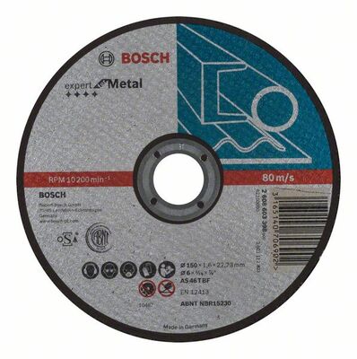 BOSCH Egyenes vágókorong Expert for Metal AS 46 T BF, 150 mm, 1,6 mm
