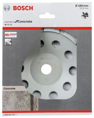BOSCH Diamantový miskovitý kotúc Standard for Concrete 180 x 22,23 x 5