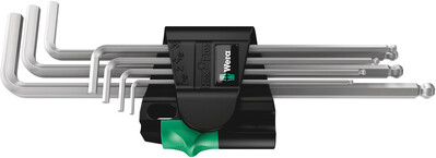 WERA 950/7 Hex-Plus Magnet 1 Magnetická sada úhlových kľúčov, metrická, chrómovaná, 7-dielna