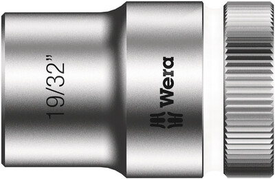 WERA 8790 HMC Nástrčná hlavice Zyklop, upínací časť 1/2", 19/32" x 37 mm