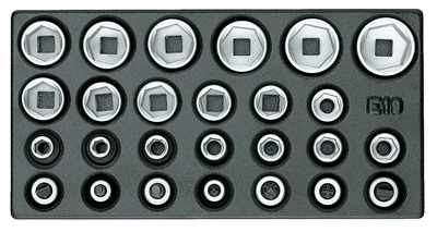 GEDORE 1500 ES-19 IS Sada vložiek do nástrčných kľúčov 1/2" v module 1/3 ES