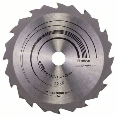 BOSCH 2608642600 - Pílový kotúc Speedline Wood 165 x 20/16 x 1,7 mm, 12