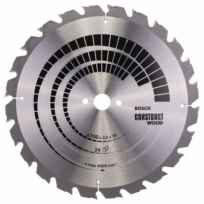 BOSCH 2608640692 - Pílový kotúc Construct Wood 350 x 30 x 3,5 mm, 24