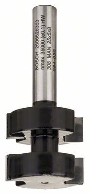 BOSCH Perodrážkové frézy 8 mm, D1 25 mm, L 5 mm, G 58 mm