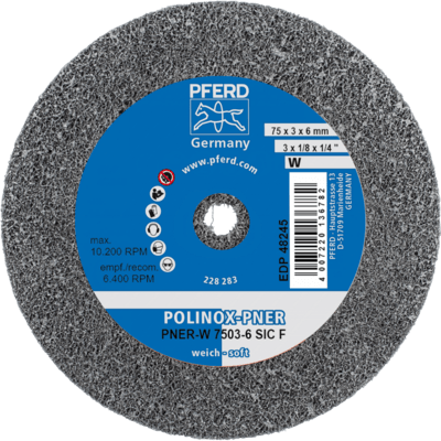 PFERD TOOLS Fleece vrstvené (netkané) náradie PNER-W 7503-6 SiC F