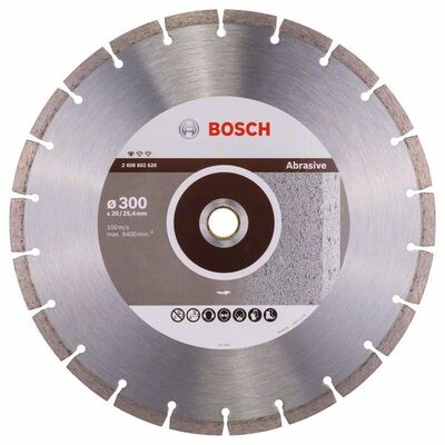 BOSCH Diamantový rezací kotúc Standard for Abrasive 300 x 20/25,40 x 2,8 x 10 mm