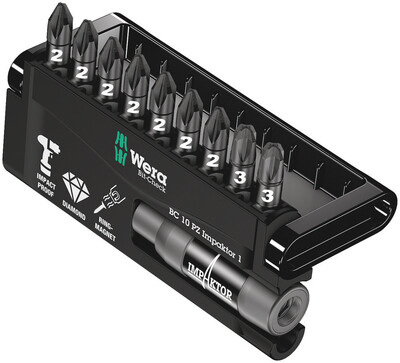 WERA Bit-Check 10 PZ Impaktor 1, 10-dielny