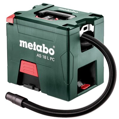 METABO AS 18 L PC AKUMULÁTOROVÝ VYSÁVAČ 18V 1X4AH LI-POWER; NABÍJAČKA ASC 55; S MANUÁLNYM ČISTENÍM FILTRA 6