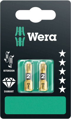 WERA 855/1 BDC SB Bity, PZ 2 x 25 mm, 2-dielny