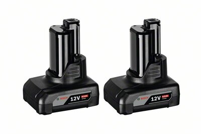 BOSCH 2× GBA 12 V 6.0 Ah - 1 600 A00 X7M -Akumulátor