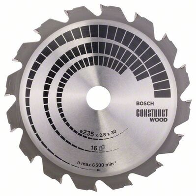 BOSCH 2608640636 - Pílový kotúc Construct Wood 235 x 30/25 x 2,8 mm, 16